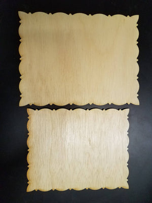 Fancy cut plywood plaque