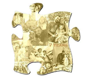 Wood Puzzle wall art personalized and engraved with your photo